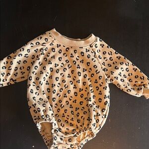 Old Navy Leopard Print Baby Onesie
